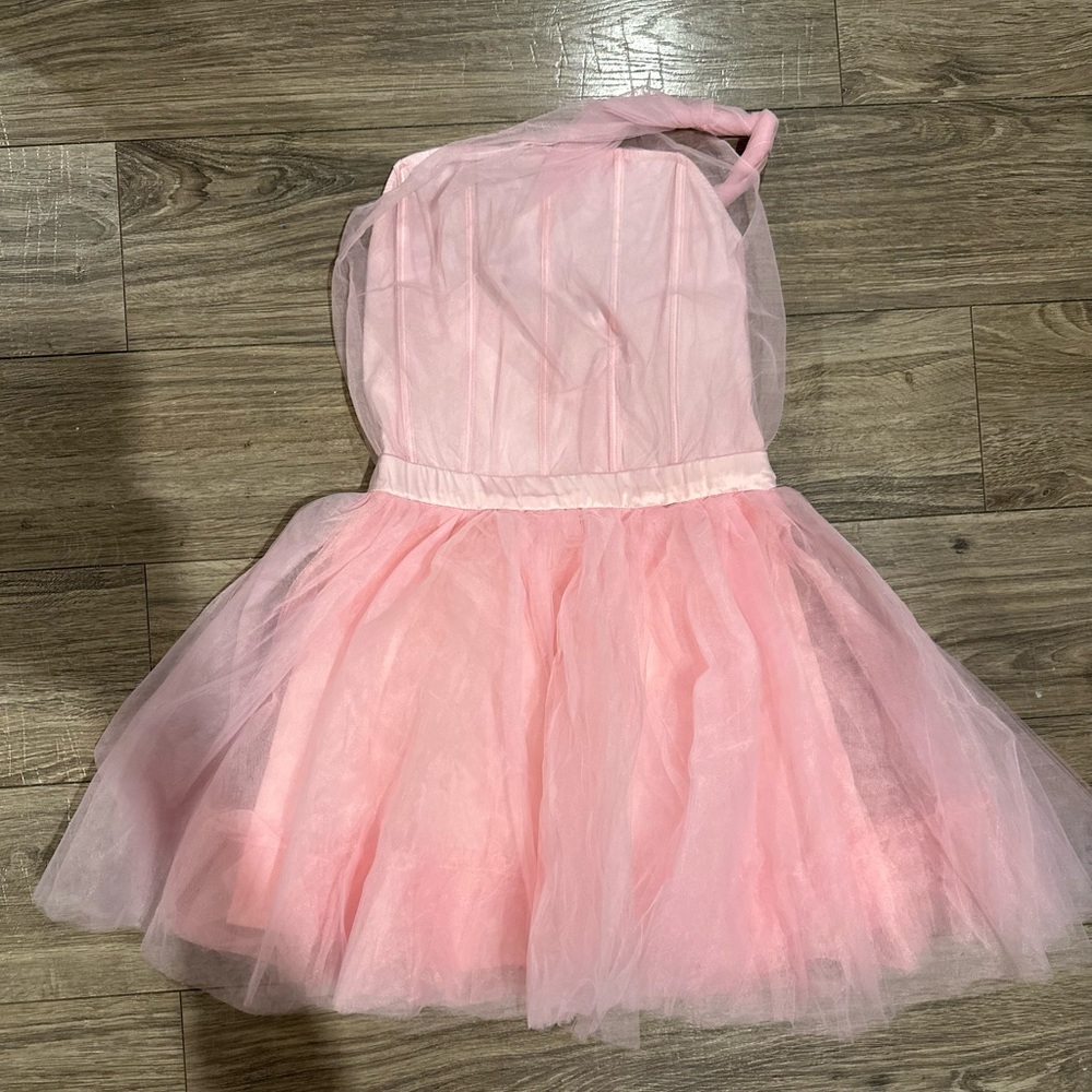 Pink tulle dress